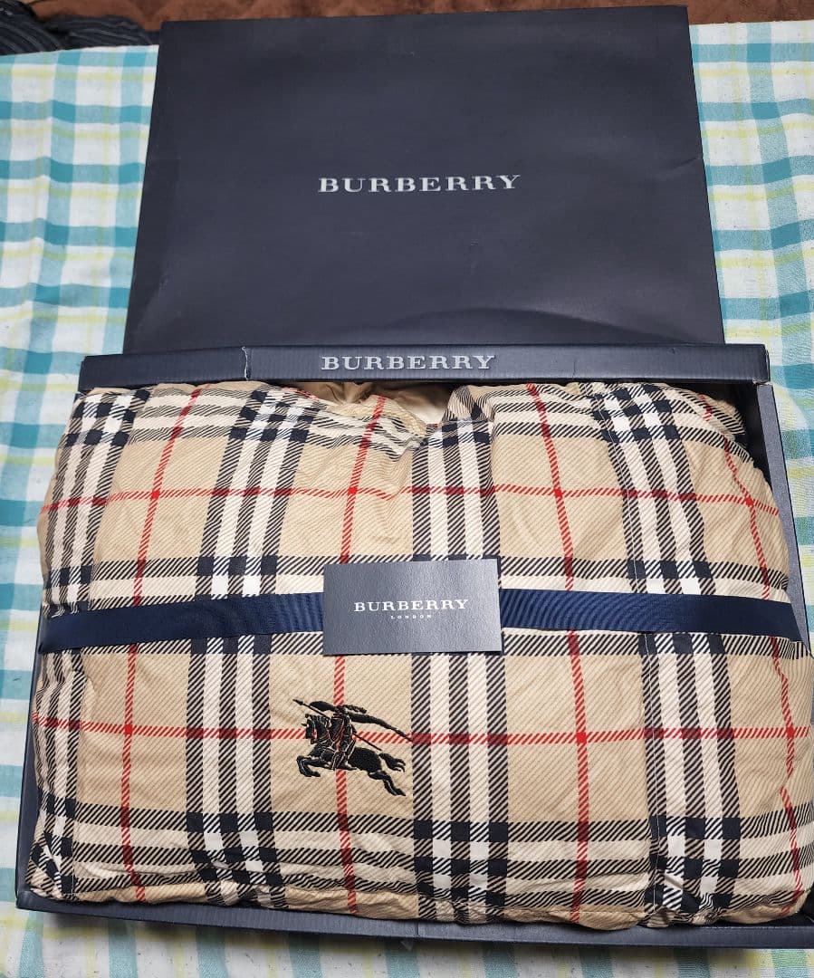 BURBERRY チェック柄 掛け羽毛布団