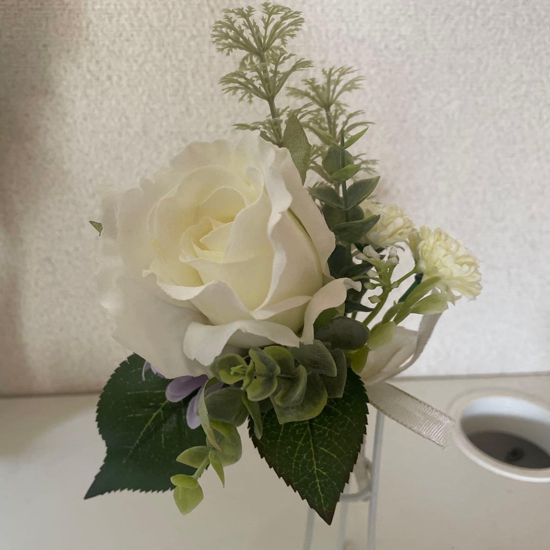 ウエディングブーケ　クラッチタイプ　ヘアアクセサリー16点No.327