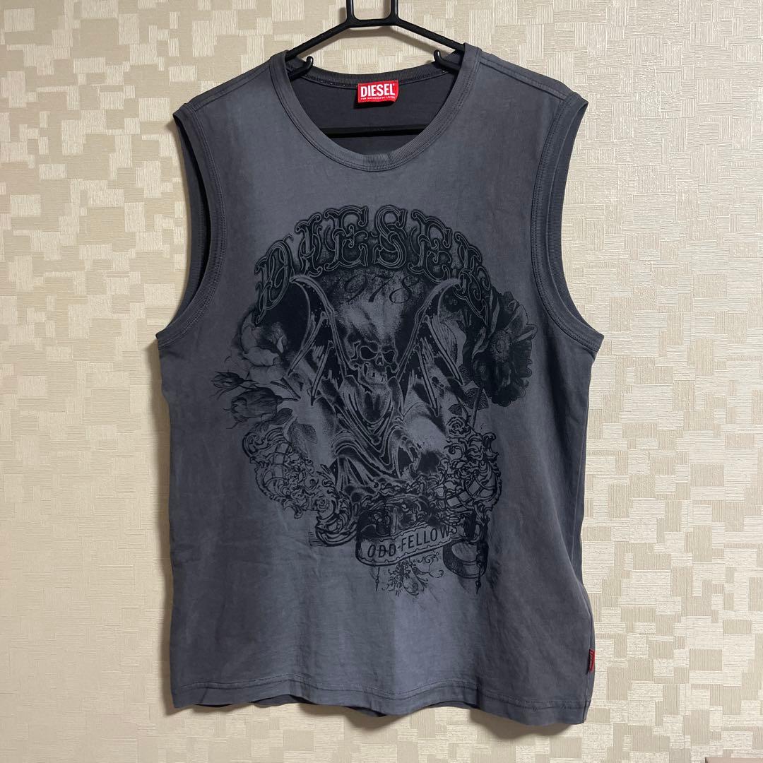 【最安値】即日発送 新作 完売品 DIESEL グレー タンクトップ