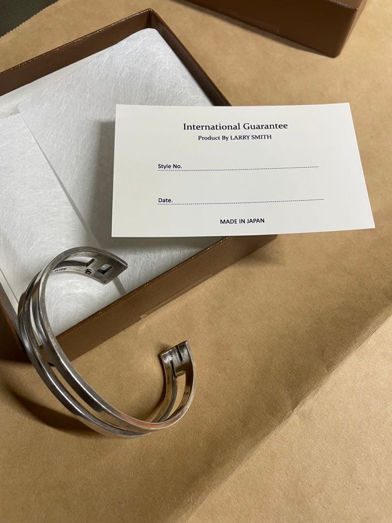 スタンダードカリフォルニア×ラリースミススターリングシルバーダブルバングル