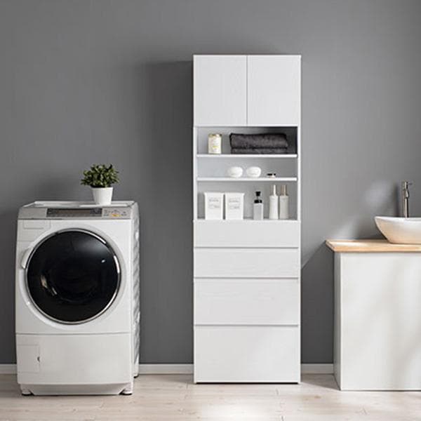 【幅60㎝】ランドリーチェスト 奥行30 薄型 白 おしゃれ 【ナチュラル】