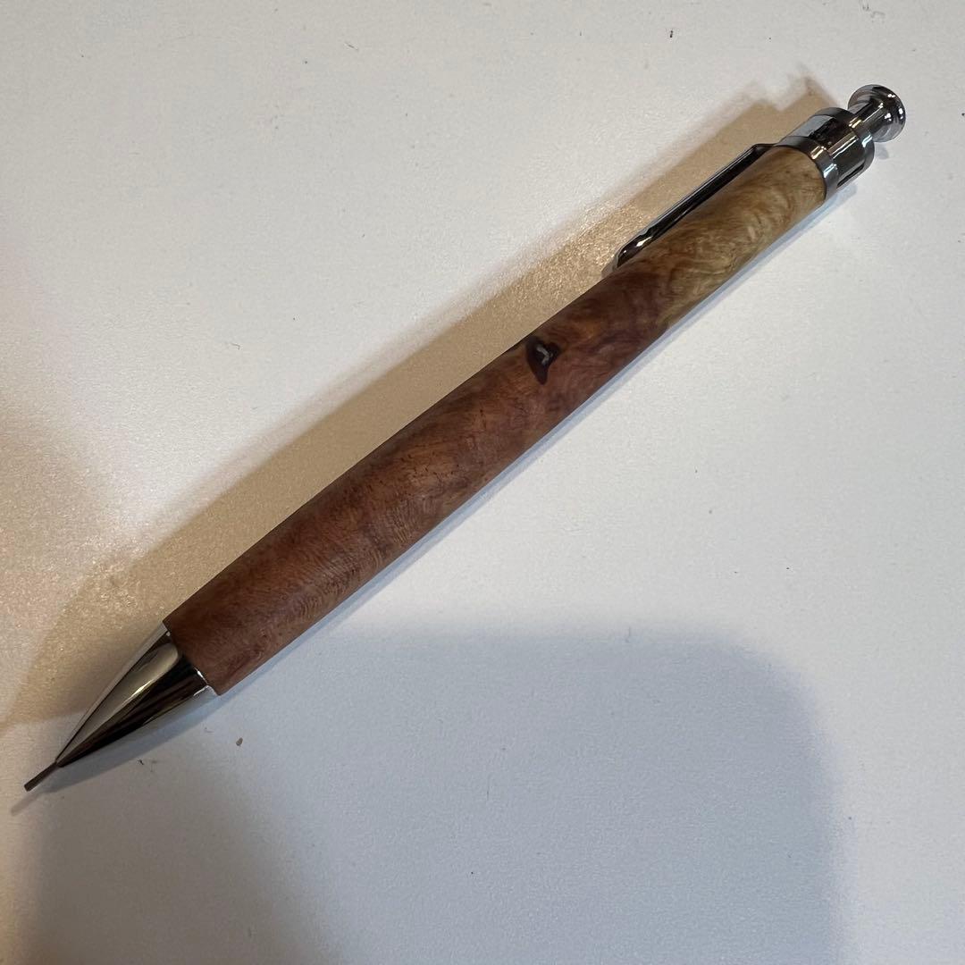 す*ゅ様 工房楔 花梨 シャーペン 0.5mm野原工芸クラフトAコブタ工房ボナン