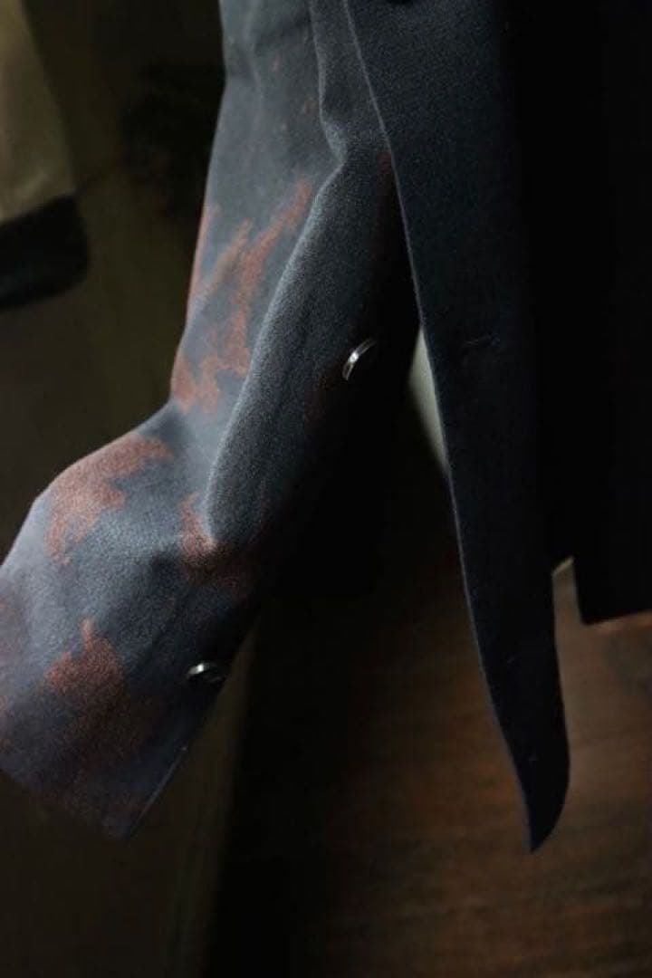 YOKE JACQUARD BAL COLLAR COAT バルカラーコート