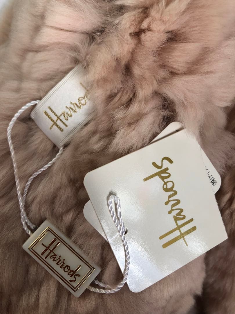 新品未使用★タグ付き★Harrods ハロッズ　レッキスマフラー★ファーストール