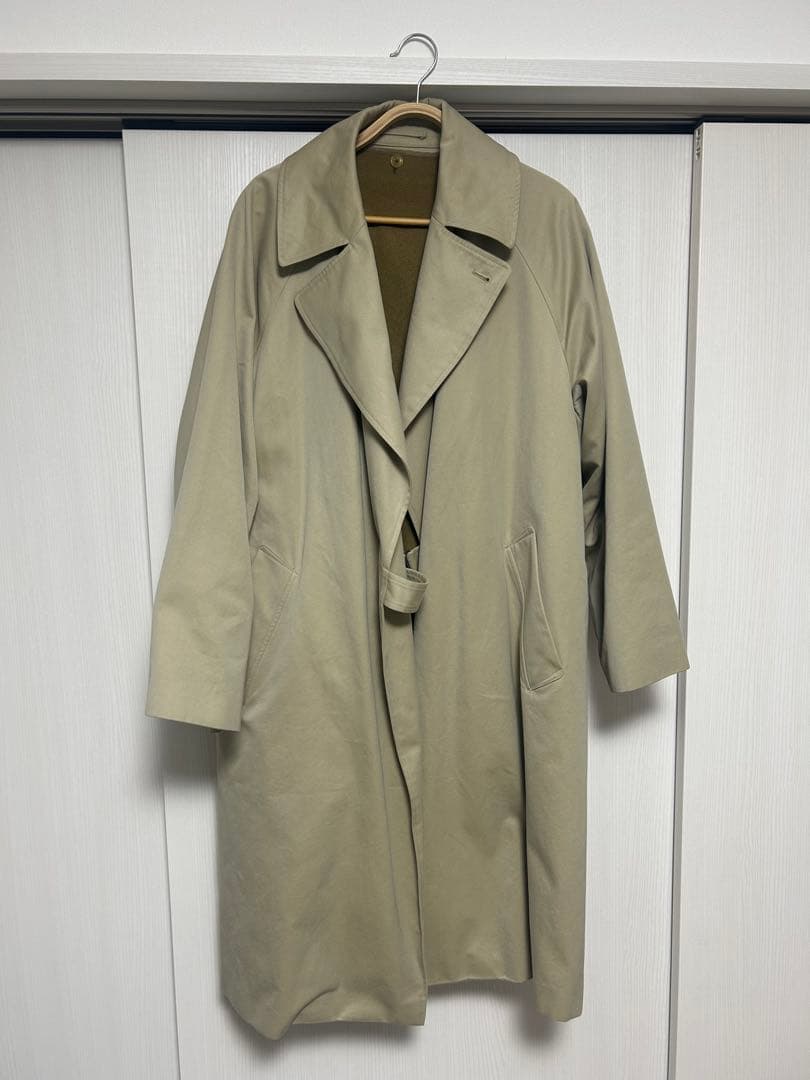 【20AW】Comoli コットンギャバタイロッケンコート　ライナー付きサイズ2