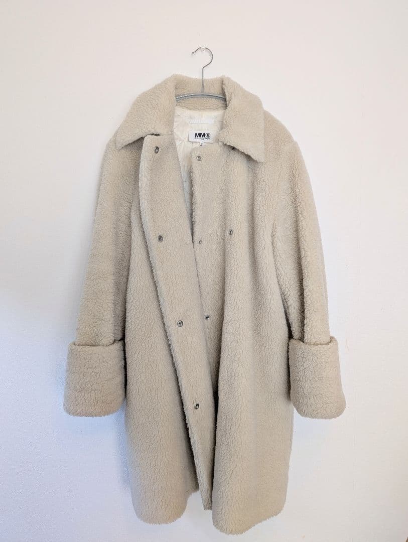 mm6 ボア コート テディベア size 38 made in italy