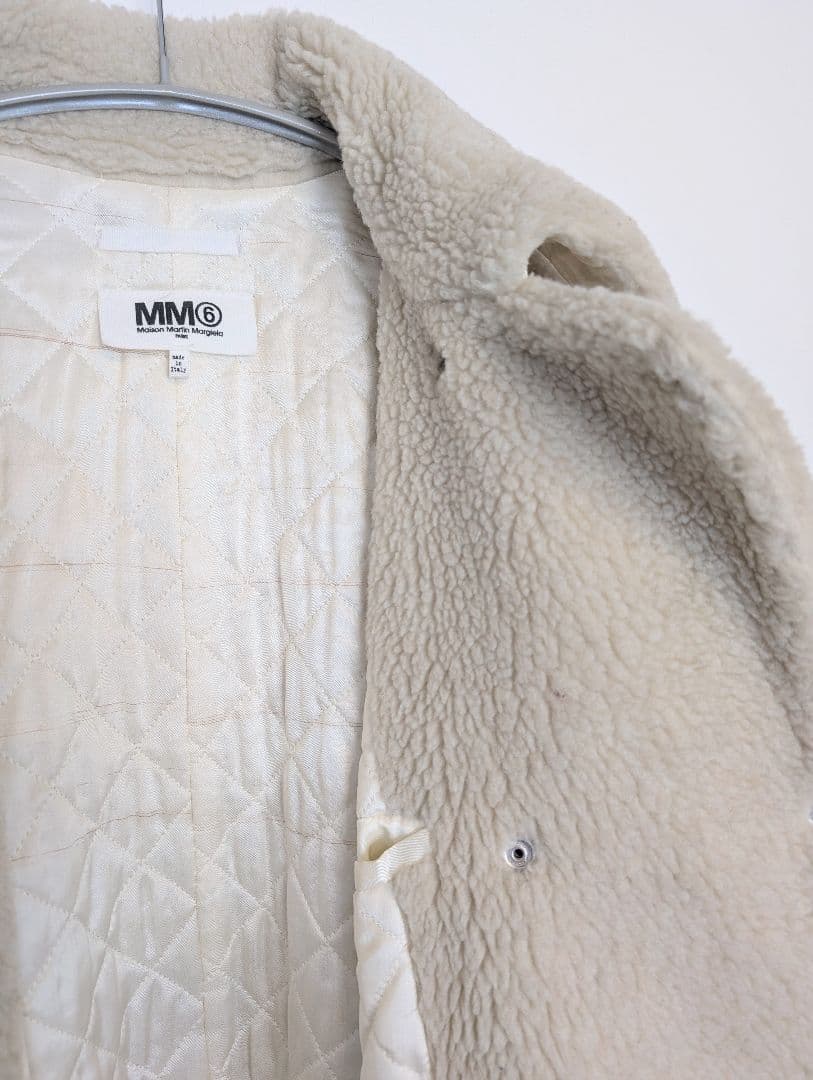 mm6 ボア コート テディベア size 38 made in italy
