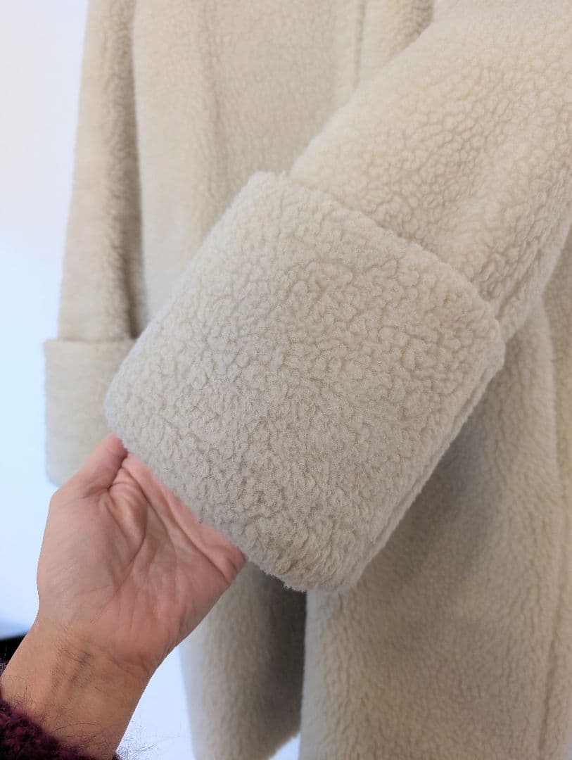 mm6 ボア コート テディベア size 38 made in italy