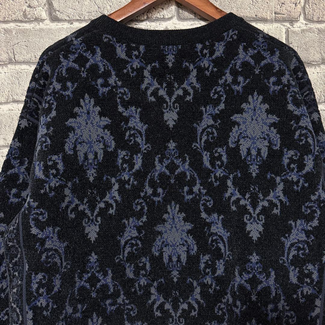 【美品】HARE　メタルボタンダマスクニットカーディガン　ブラック　セーター