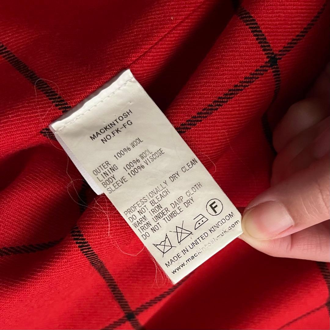 マッキントッシュ フォックスブラザーズ ステンカラーコート 42 XL グレー