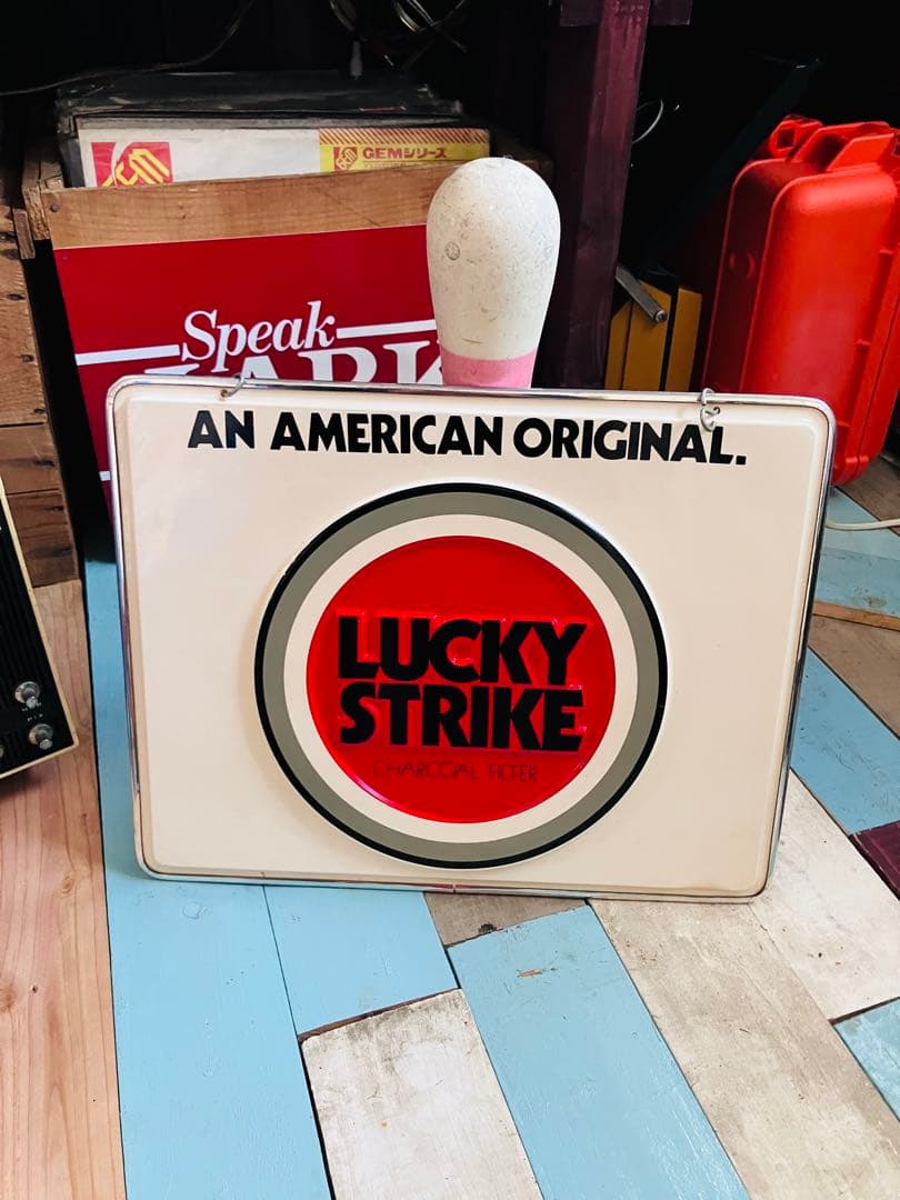 昭和レトロ ラッキーストライク ケント タバコ看板 壁掛け インテリア 販促品