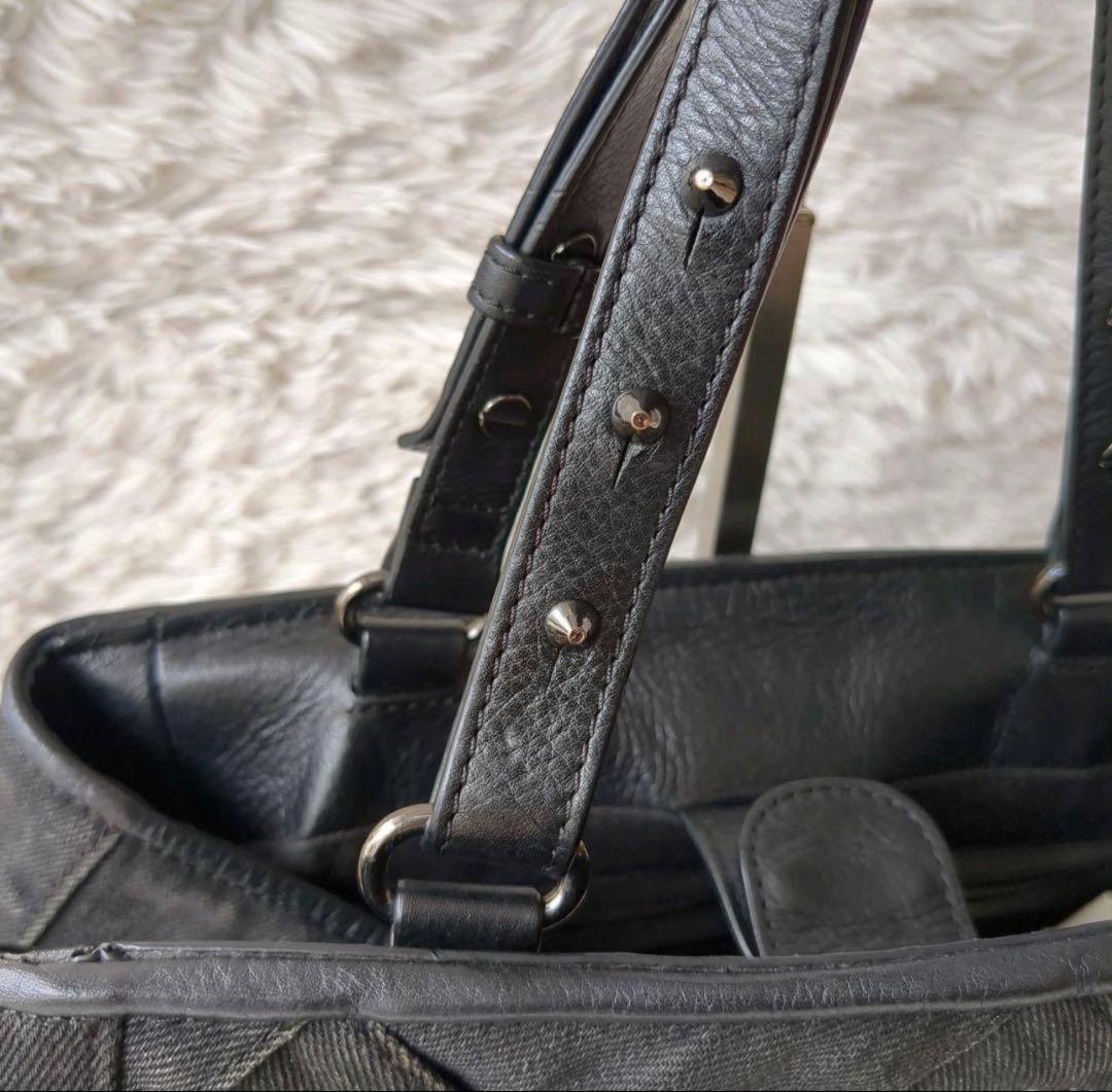 ディーゼル DIESEL デニムトートバッグ 2WAY スタッズ マキシイントレ