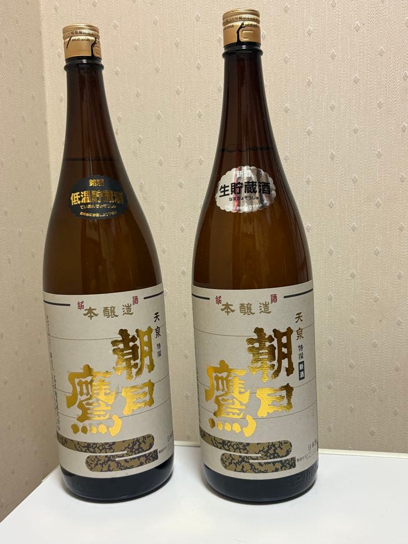特選　朝日鷹　新酒生貯蔵酒 　　　　　　　&低温貯蔵酒 日本酒 1800ml