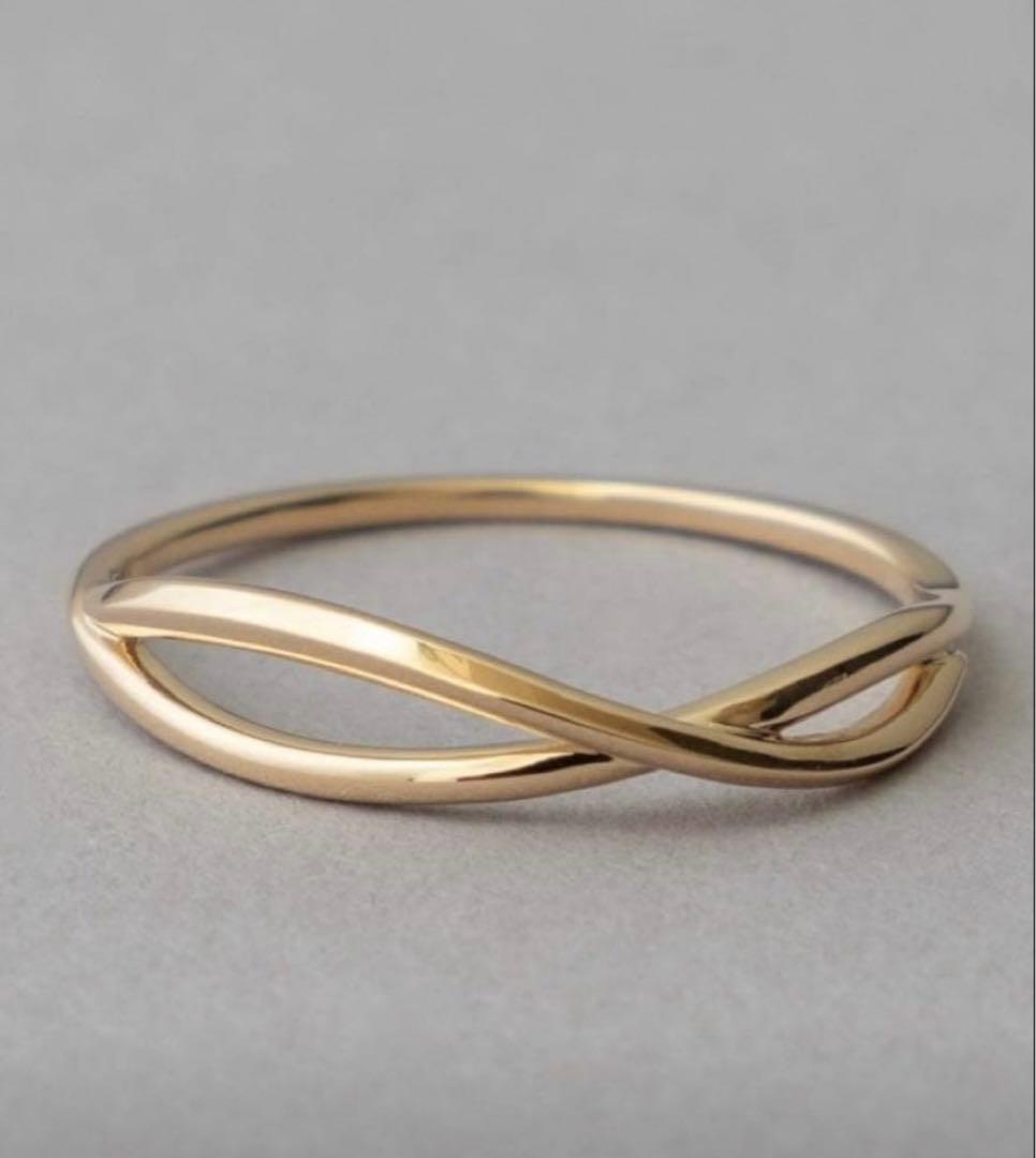 ete K10YG レイヤード クロスリング 11号