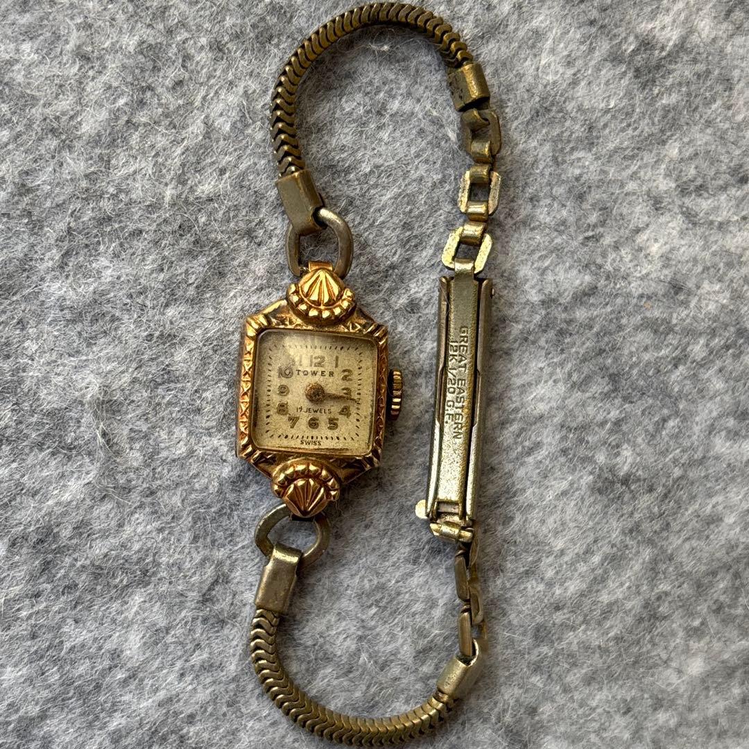 腕時計 SWISS 17JEWELS 14K 0.585 12K 1/20