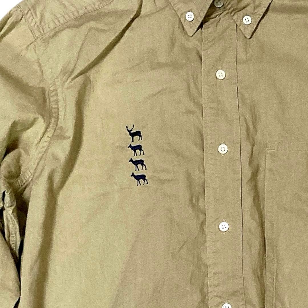 thumbtue様　ボタンダウンシャツ L カーキ　ベージュ　マウンテンリサーチ