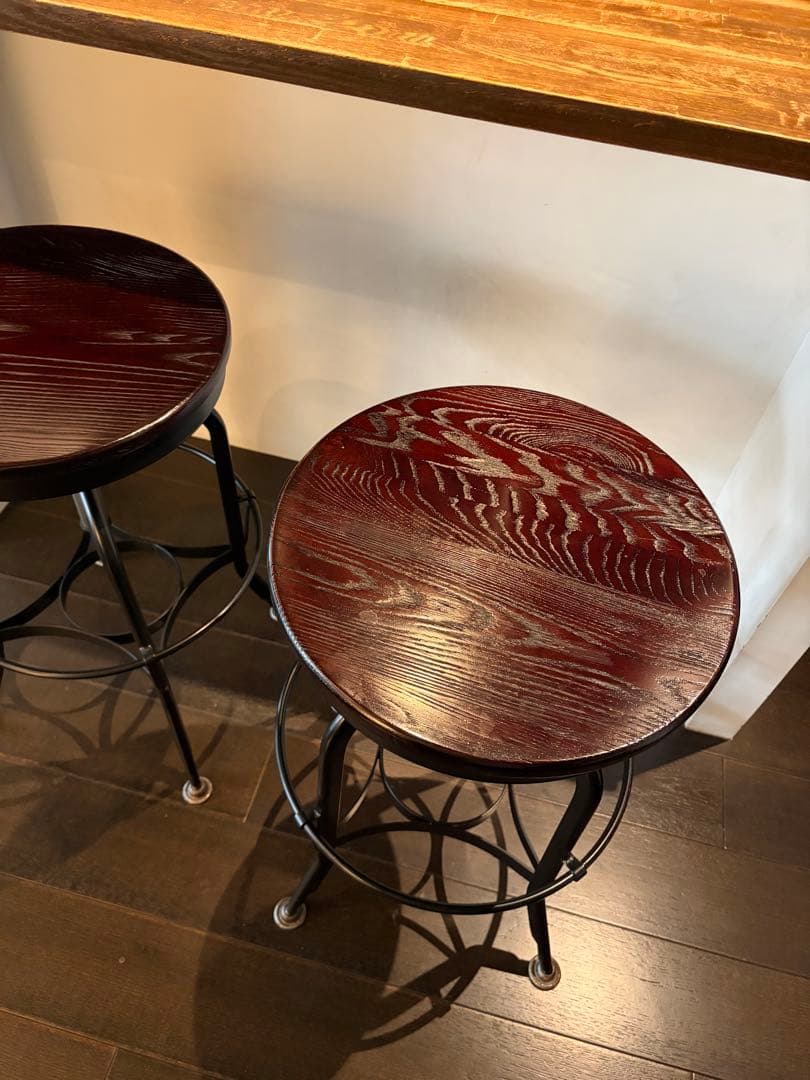 ＊3月初旬発送＊インダストリアルチェア② ダークブラウン