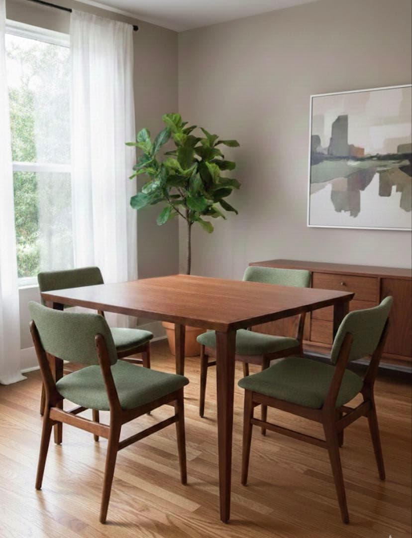 【美品】IDC 大塚家具 秋田木工 ダイニングテーブル ウォールナット 北欧