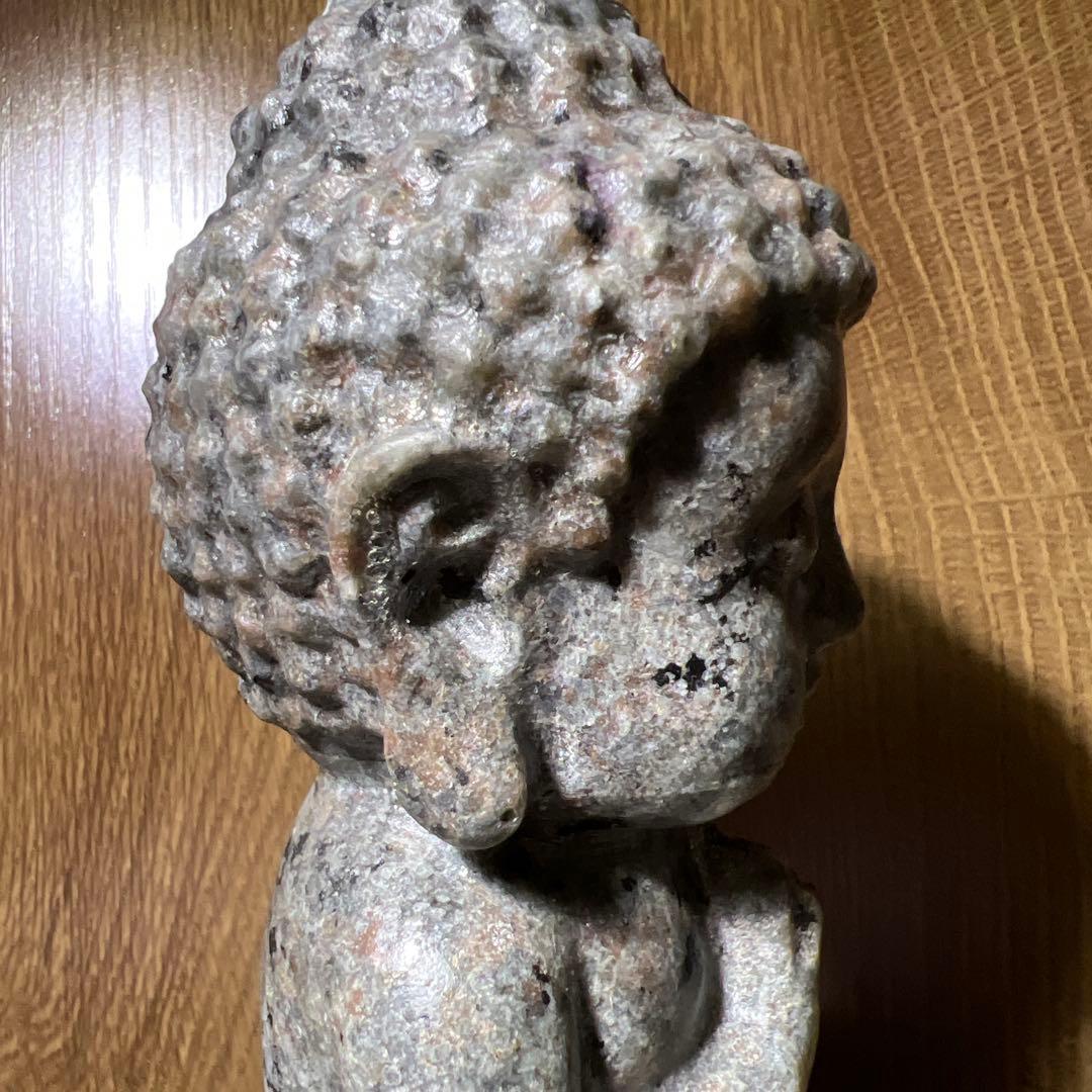 ビッグサイズ　アメリカ産　ユーパライト　大仏様　天然石置物968g