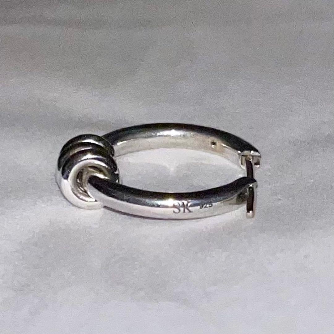 スピネリキルコリン フープ ピアス シルバー 片耳のみ