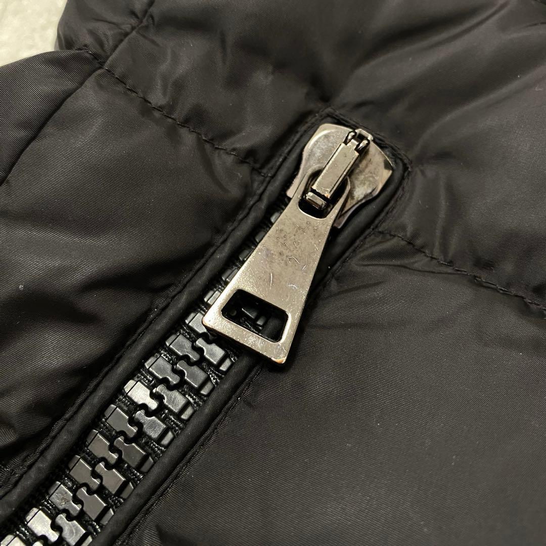 【美品】モンクレール タレブ ダウンコート ブラック ロゴワッペン ロング S