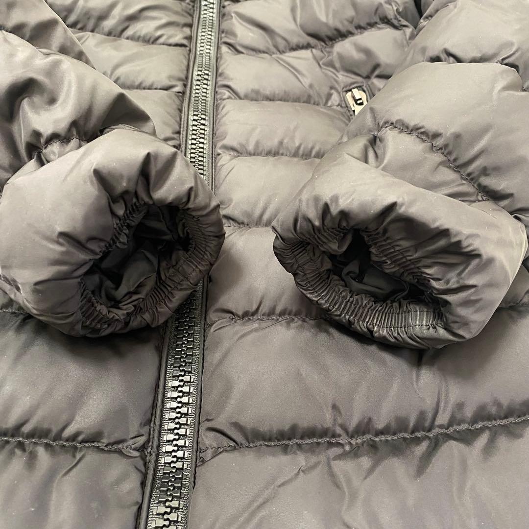 【美品】モンクレール タレブ ダウンコート ブラック ロゴワッペン ロング S