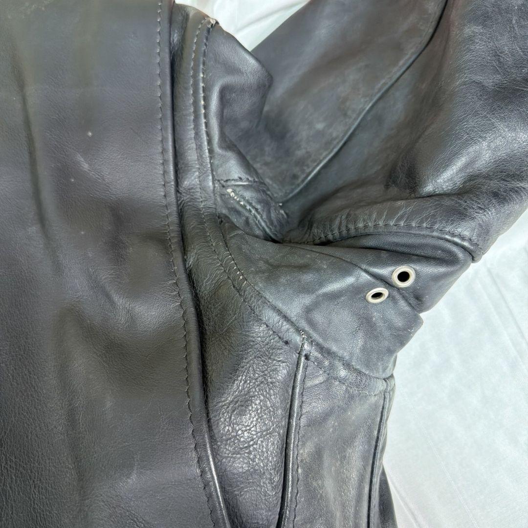 Schott ショット シングルライダースジャケット ボアライナー付き36