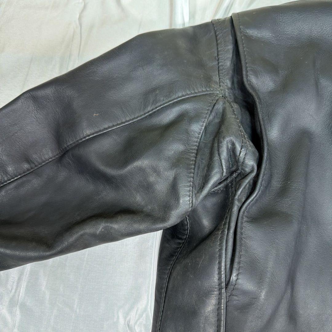 Schott ショット シングルライダースジャケット ボアライナー付き36