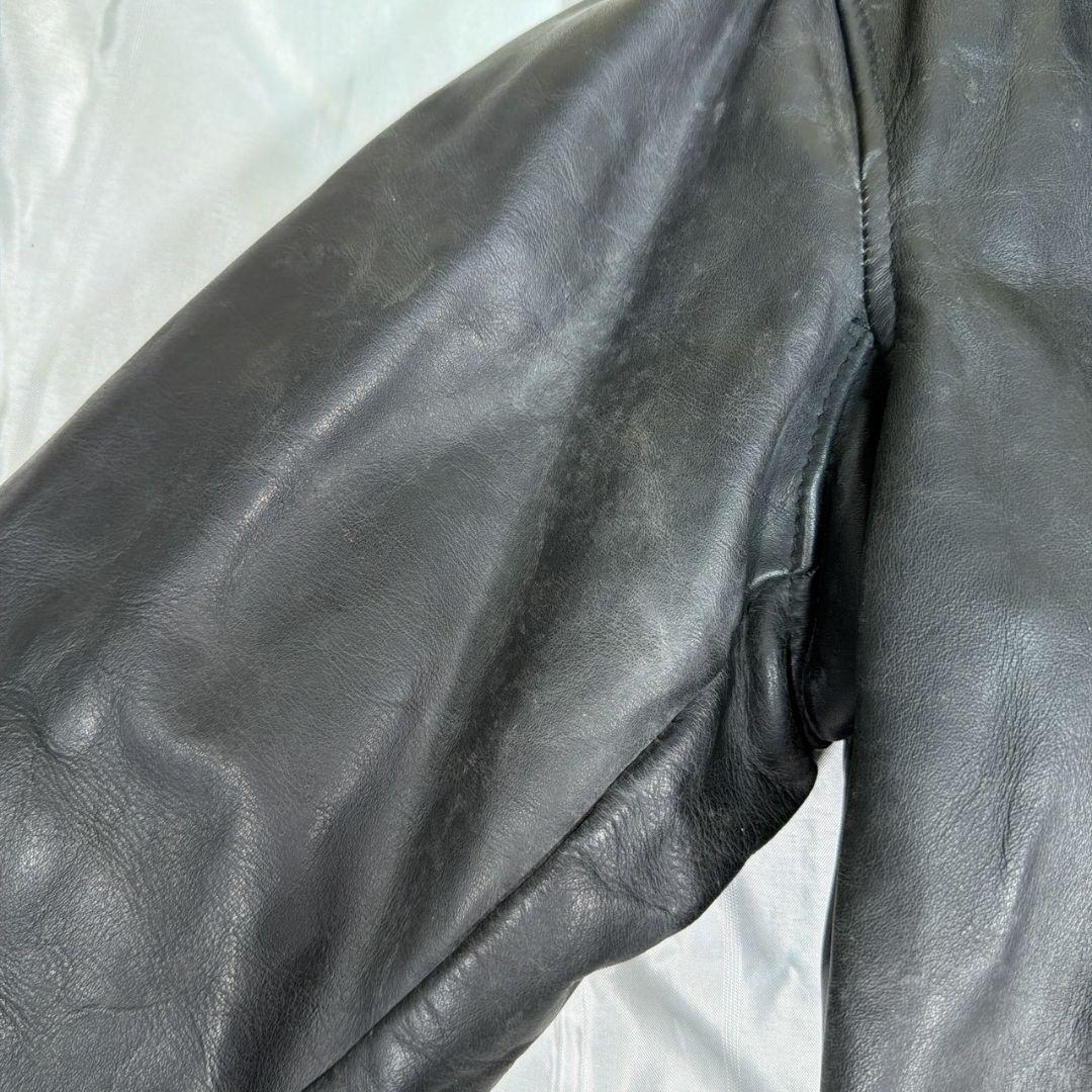 Schott ショット シングルライダースジャケット ボアライナー付き36