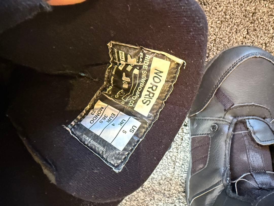 RIDE 130cm 3点スノーボードセット　 ケース付き