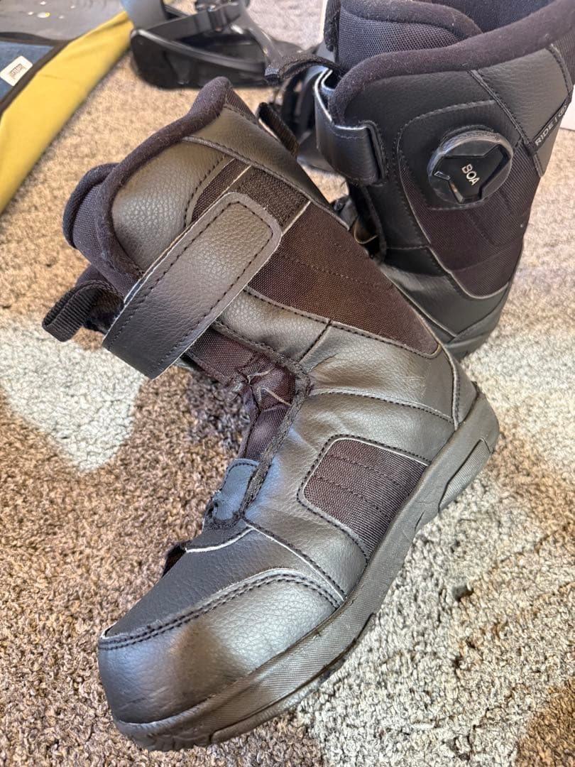 RIDE 130cm 3点スノーボードセット　 ケース付き