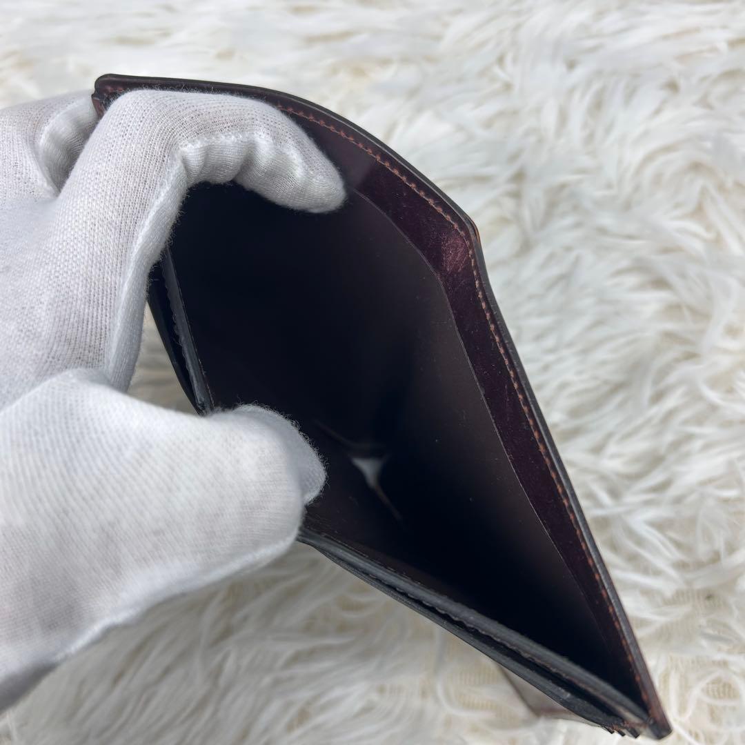 【高級】COCOMEISTER オベロン 折財布 シェルコードバン ボルドー