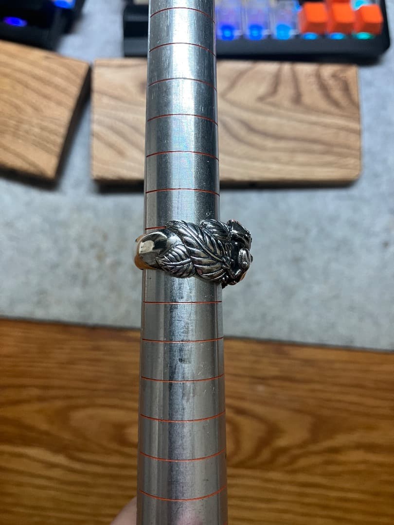 【絶版】 刻印 かすう工房 蛙玉 かえるだま リング