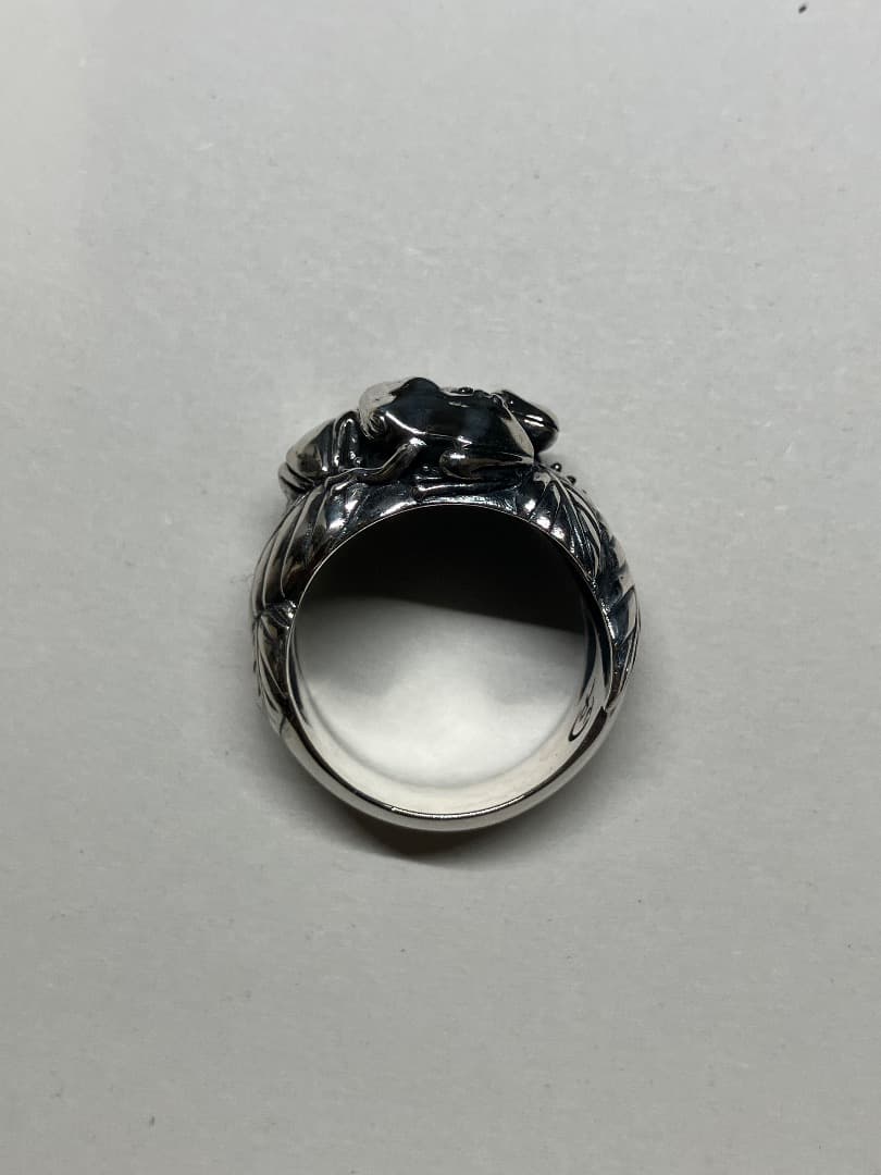 【絶版】 刻印 かすう工房 蛙玉 かえるだま リング