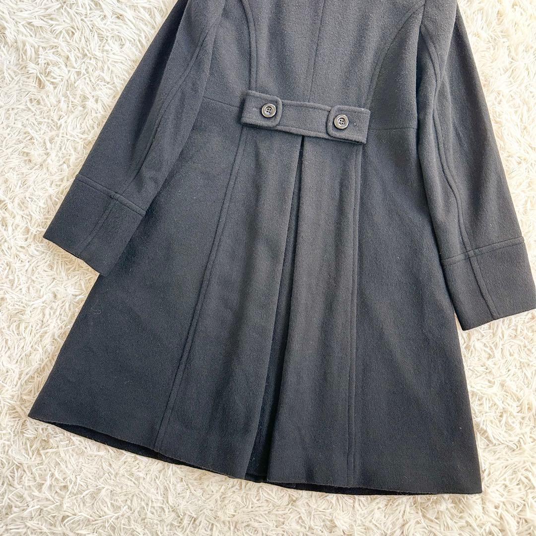 【着用1回】ブルーレーベルクレストブリッジ　ラムブレンドビーバーロングコート38