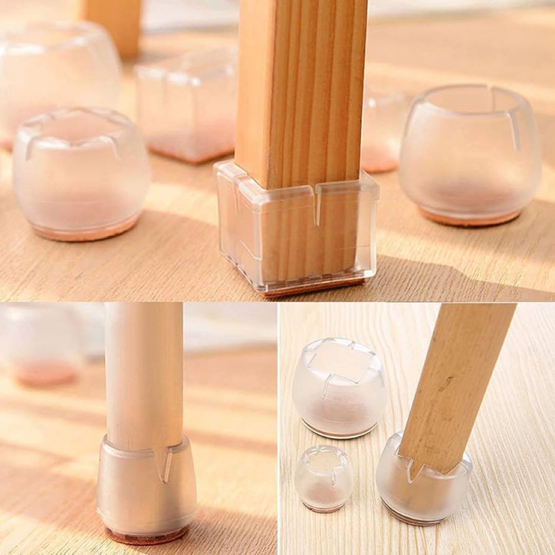 椅子脚カバー チェアーソックス 椅子あしキャップ シリコン クリアー