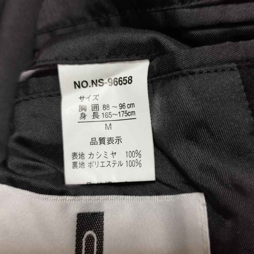 超美品カシミヤ100％ ニコルステンカラーコートM 黒 冠婚葬祭 通勤