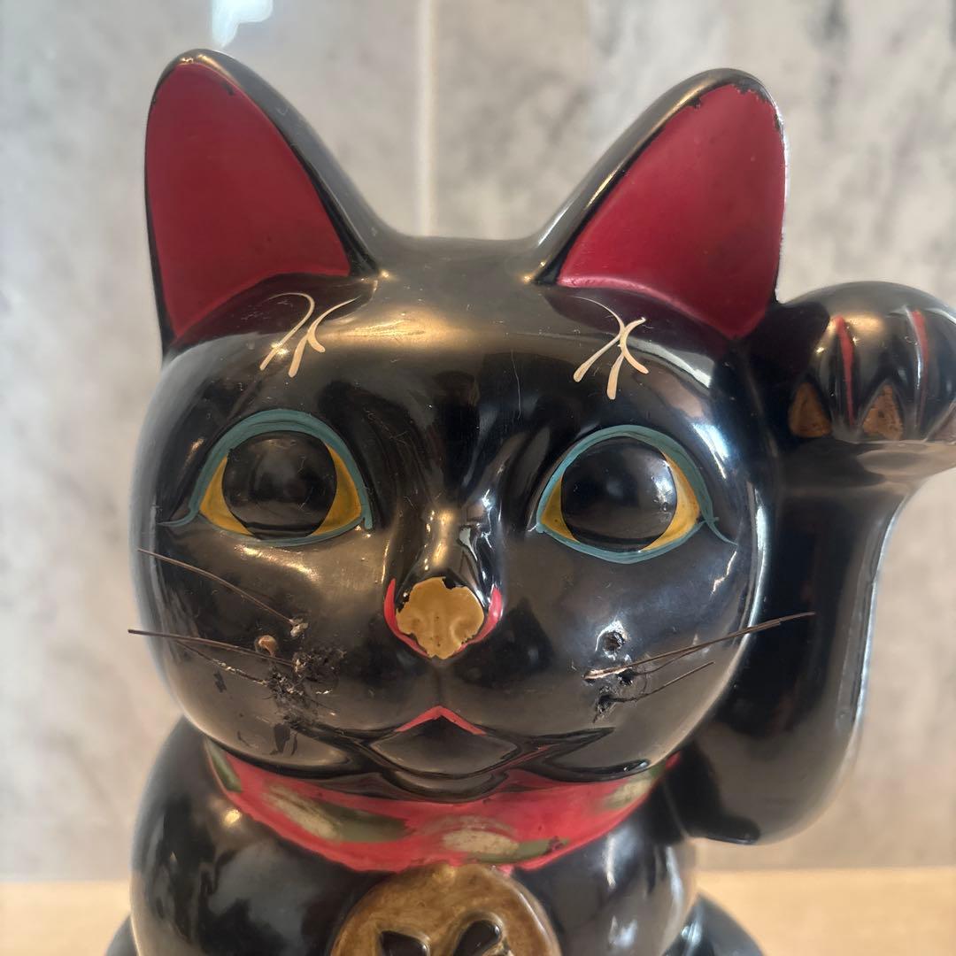 1920-30年代アンティークまつ毛が特徴的で妖艶な瞳も美しい雰囲気抜群の招き猫