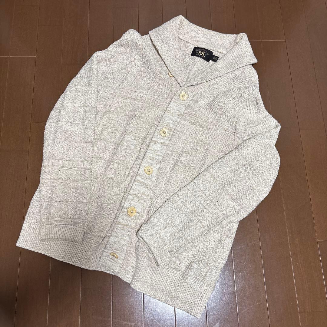 ダブルアールエル　Ralph Lauren ショールカラー ニットカーディガン