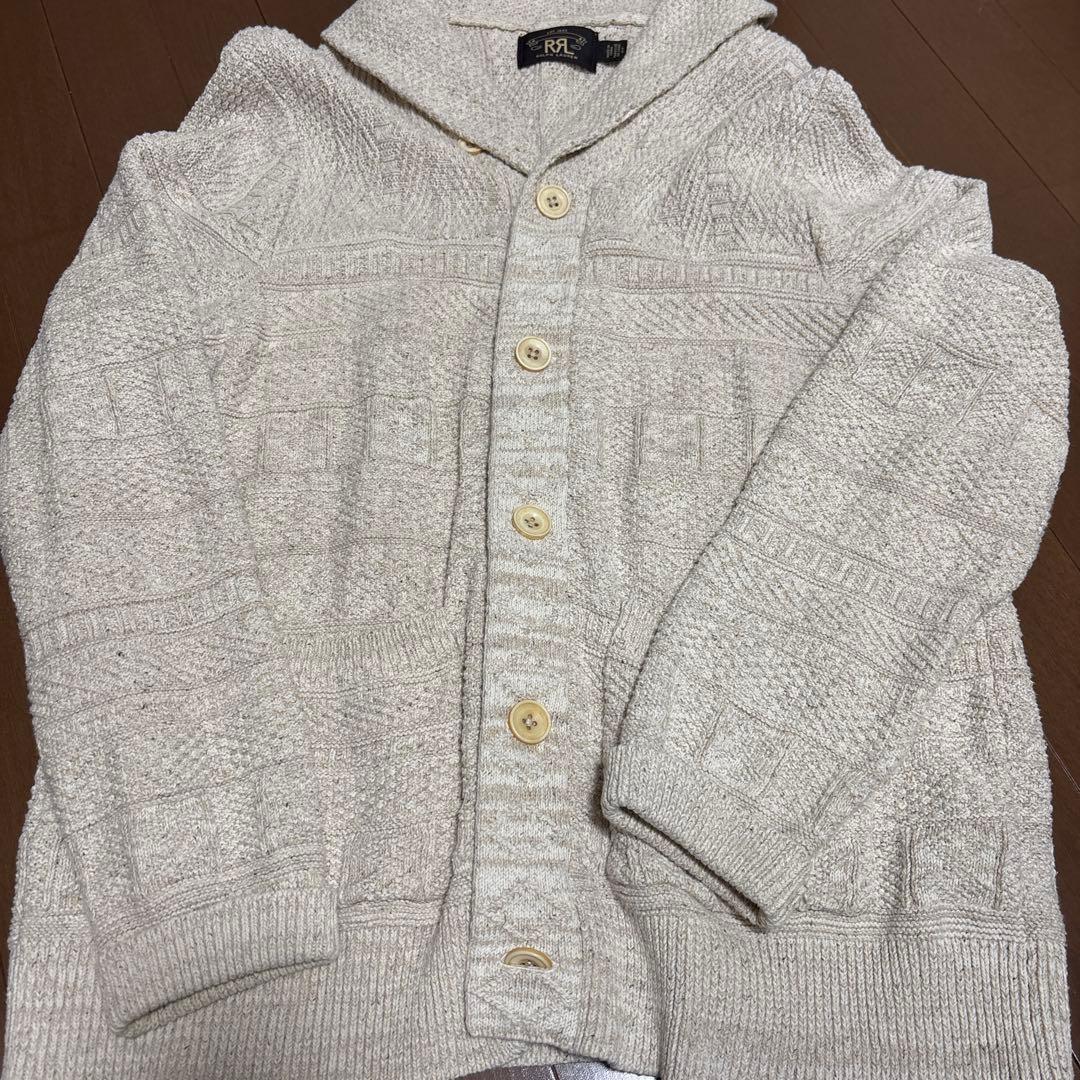 ダブルアールエル　Ralph Lauren ショールカラー ニットカーディガン