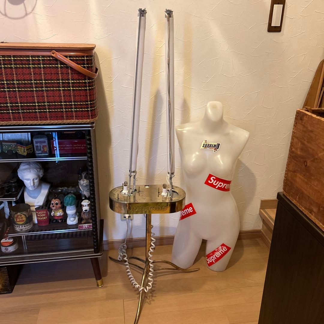 ヴィンテージ 電飾トルソー 照明 マネキン 蚤の市 ライト 店舗什器 シャビー