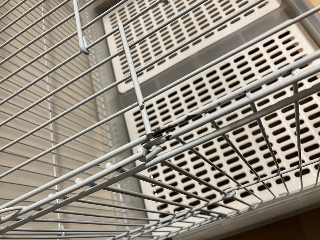 マルカンうさぎのカンタンおそうじケージワイドB フラワン（90x60x60cm）