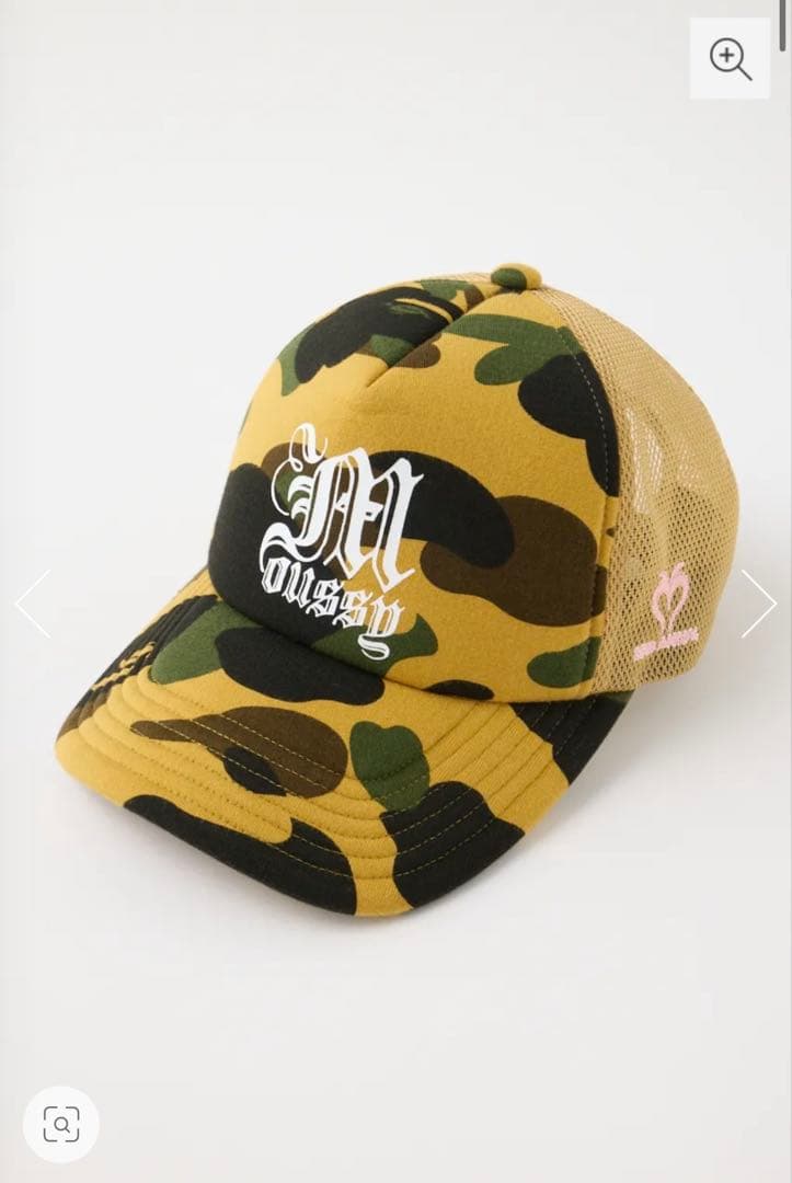 MOUSSY×APEコラボBP/MS REISSUE MESHキャップ