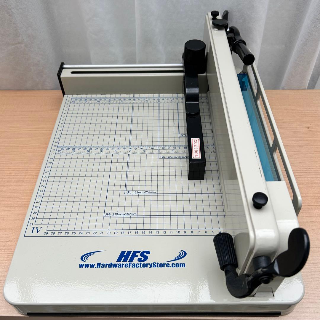 【新品 替刃・受木 付き】HFS(R) A4 ペーパーカッター 大型裁断機