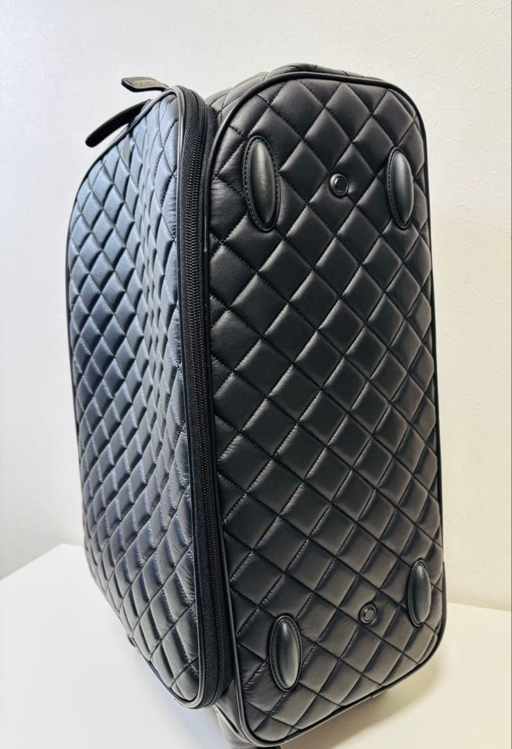 マダムヒロコ キルティング加工 キャリーケース ブラック