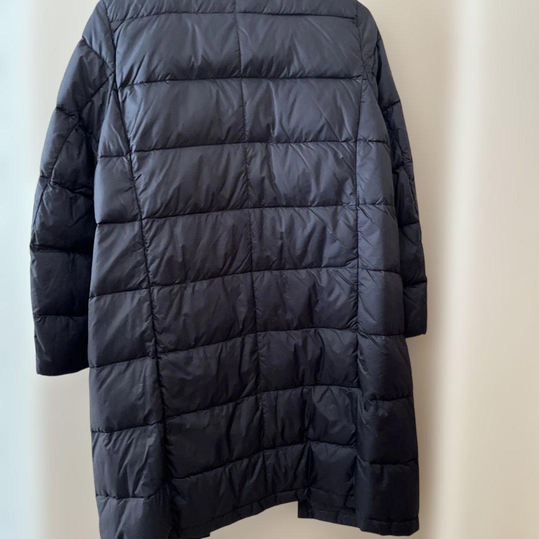 MHL×ライナーダウンハーフコート×墨黒×サイズL×クリーニング撥水加工加工付き