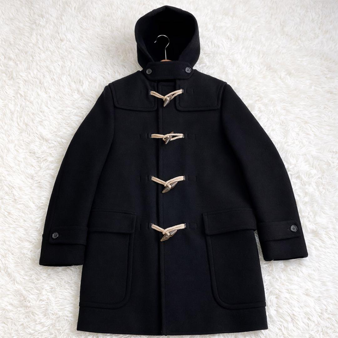 【極美品】Drawer ドゥロワー ダッフルコート 黒 ウール100% 日本製