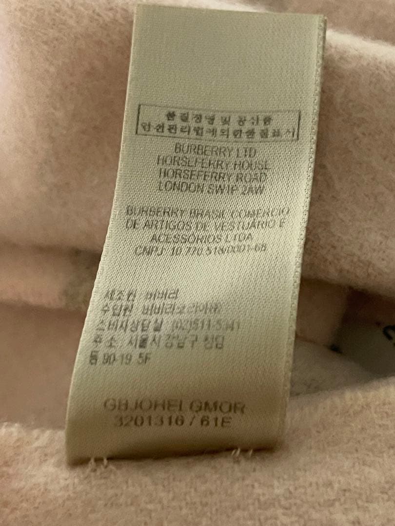 coco バーバリー　カシミヤ　マフラー