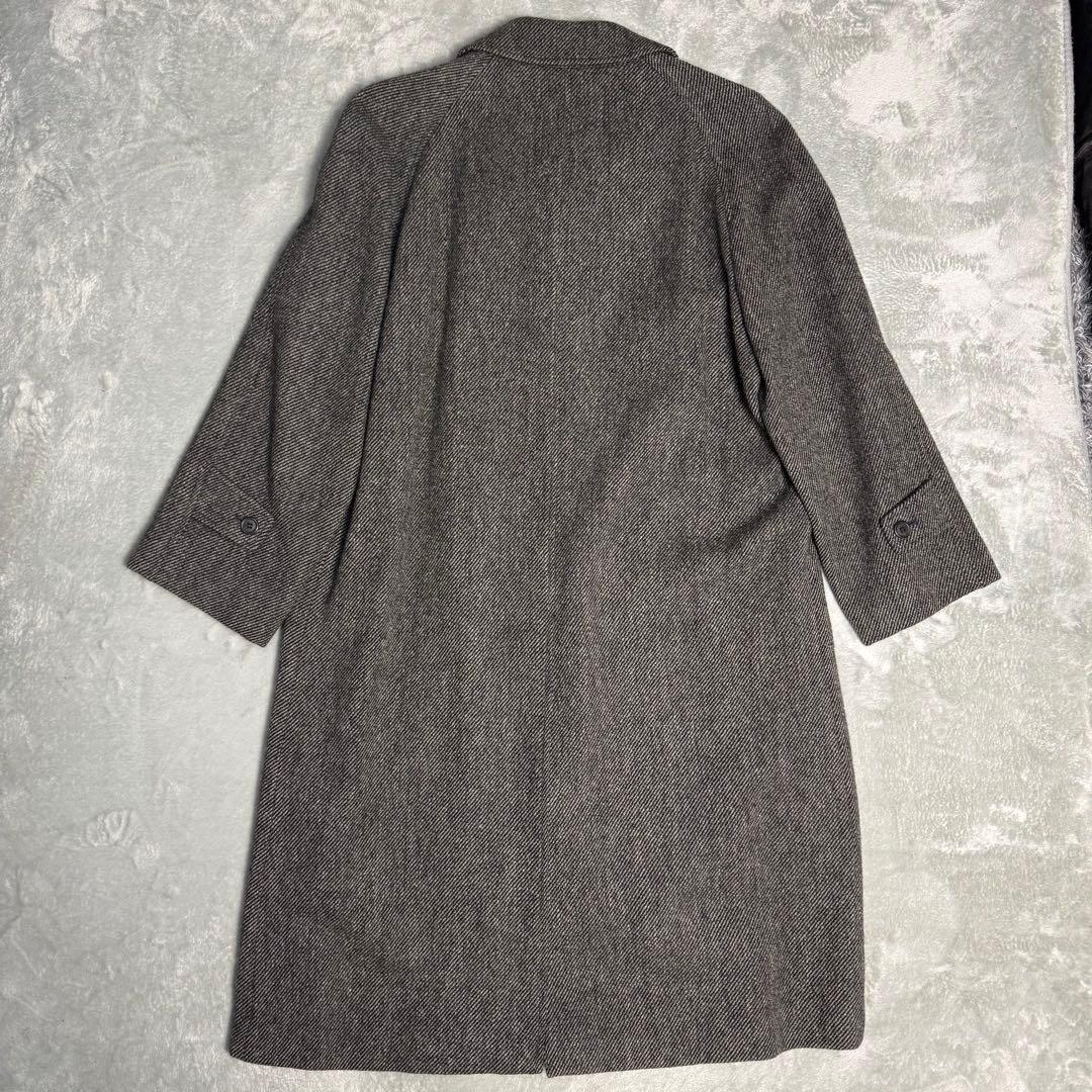 80s CHAPS ラルフローレン ウールツイード ステンカラーコート