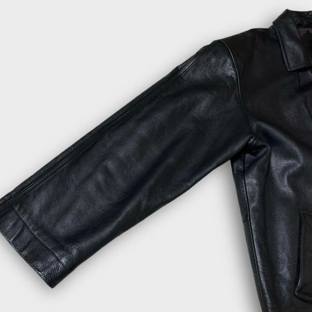 90’s vintage カーコート　(L) 本革　牛革　雰囲気抜群　常田